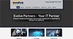 Desktop Screenshot of evolvepartners.com
